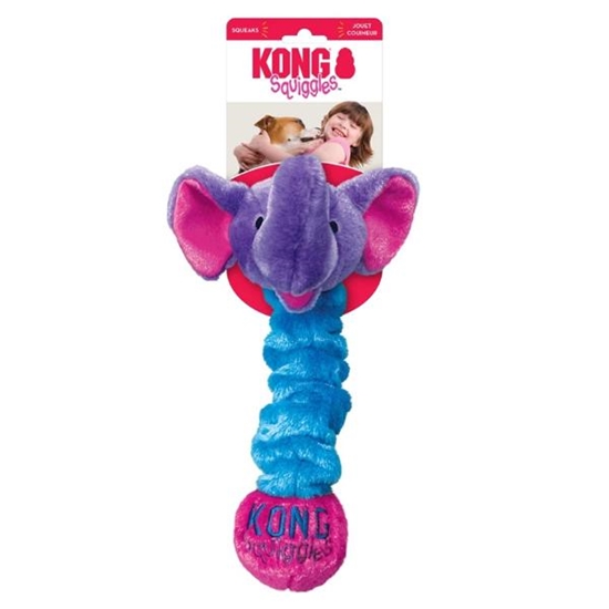 Picture of KONG Squiggles – Stretchy Squeaky Dog Toy